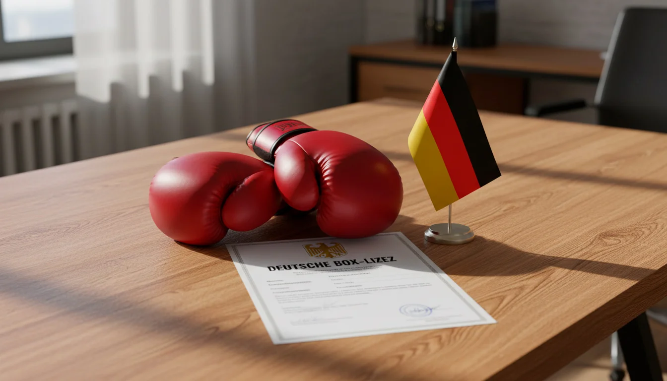 Deutsche Flagge und Boxhandschuhe - legale Boxwetten in Deutschland
