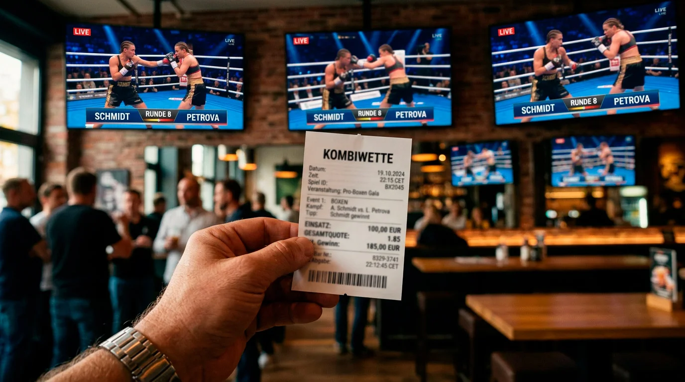 Mehrere Boxkämpfe auf Bildschirmen - Kombiwetten beim Boxen