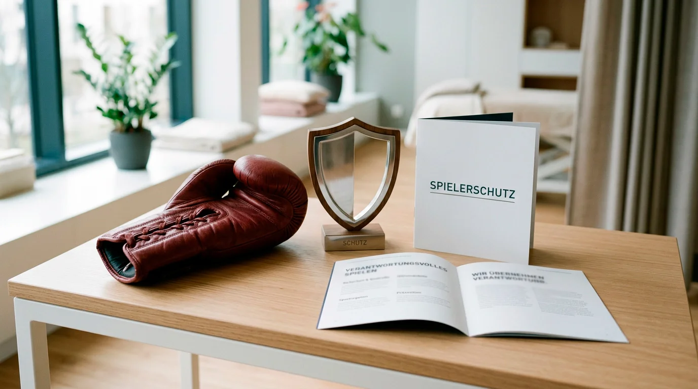 Schutzsymbol mit Boxhandschuh - Spielerschutz bei Boxwetten